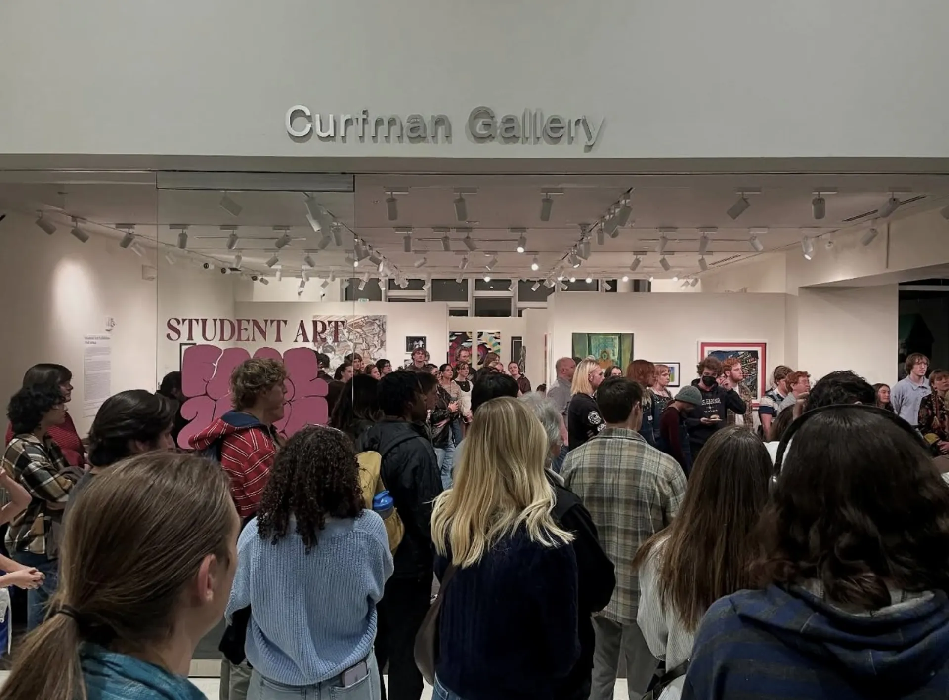 Students attending the 2024 CSU Student Art Exhibition