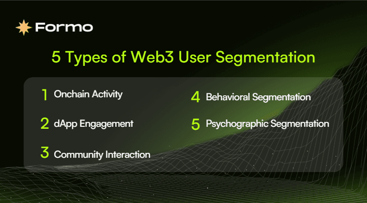 5 Types of Web3 User Segmentation Methods