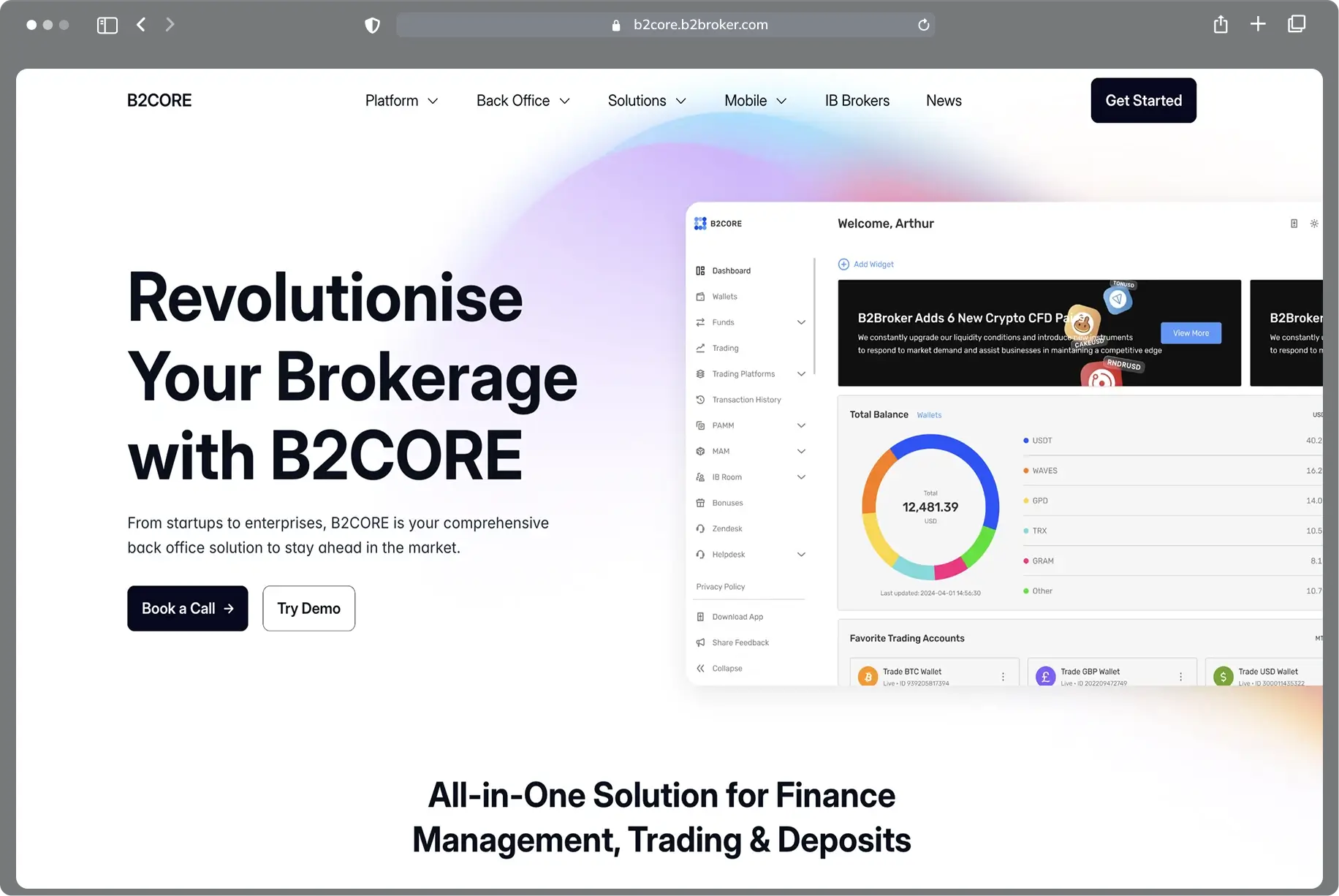 WSA website example