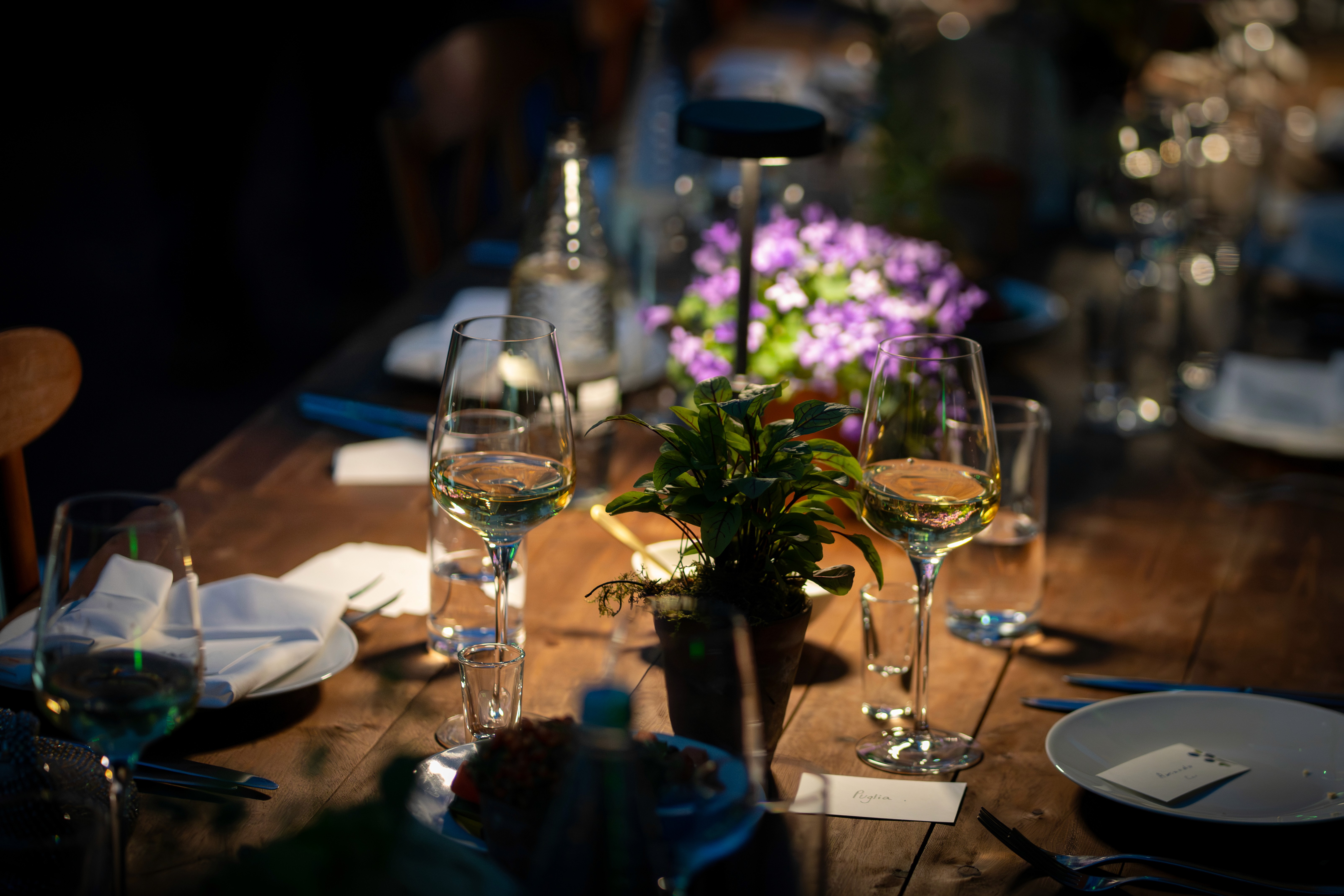 Intimate private dining experience with bespoke fine dining in a private setting