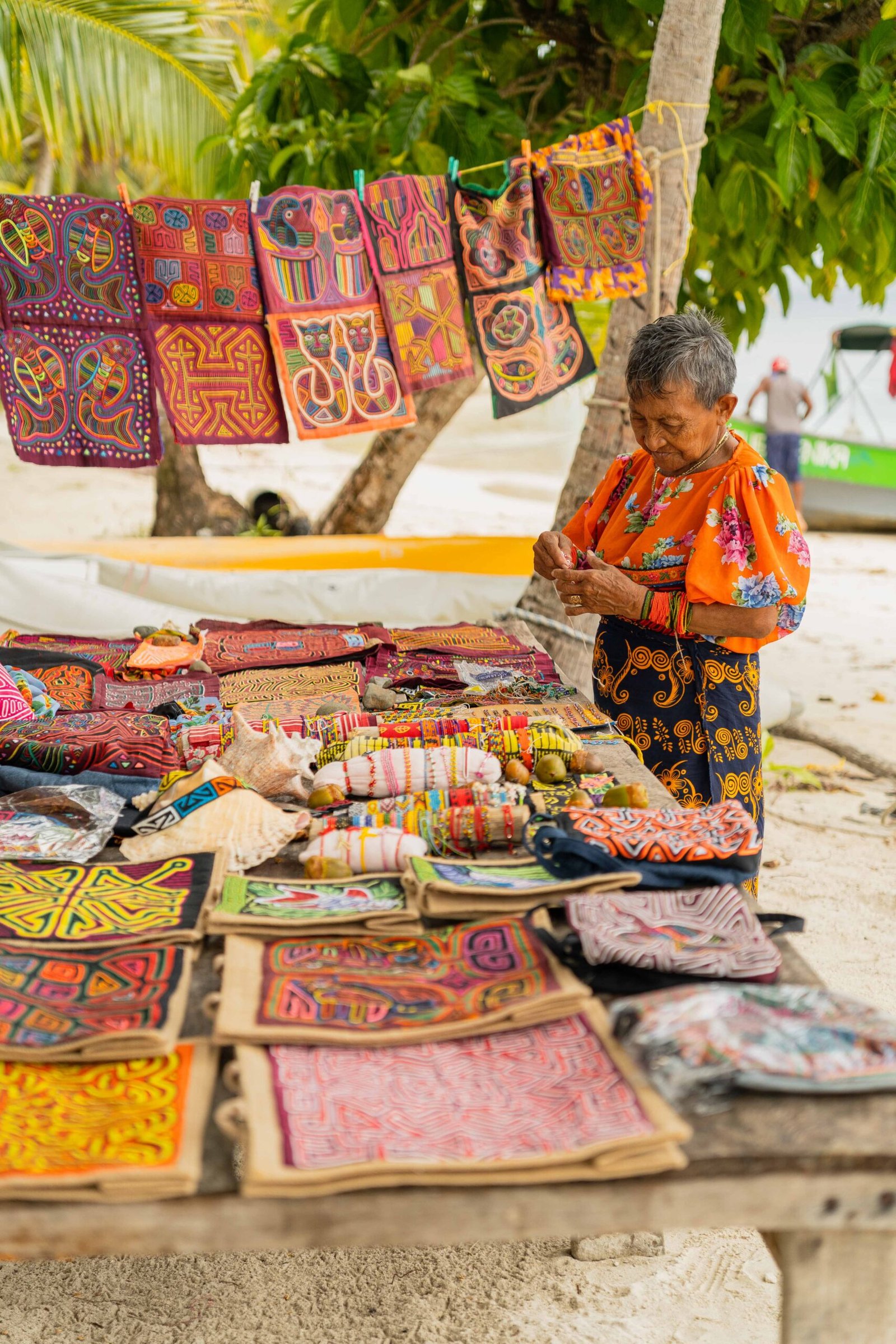 Guna Yala Panama. Guna Yala Islands: Guna woman in traditional dress. 
