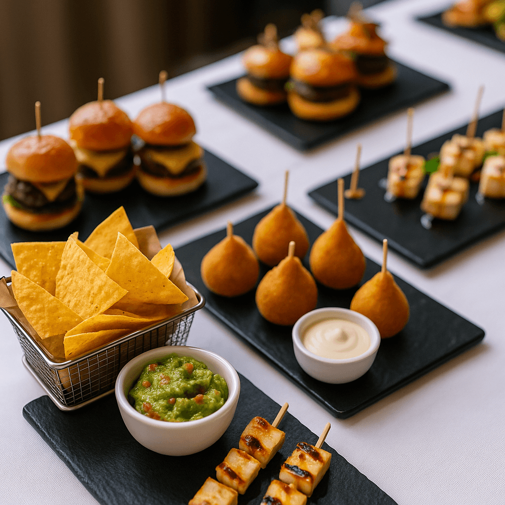 Garçom‑barista oferece espresso recém‑tirado em copo biodegradável, reforçando a hospitalidade sustentável do stand.