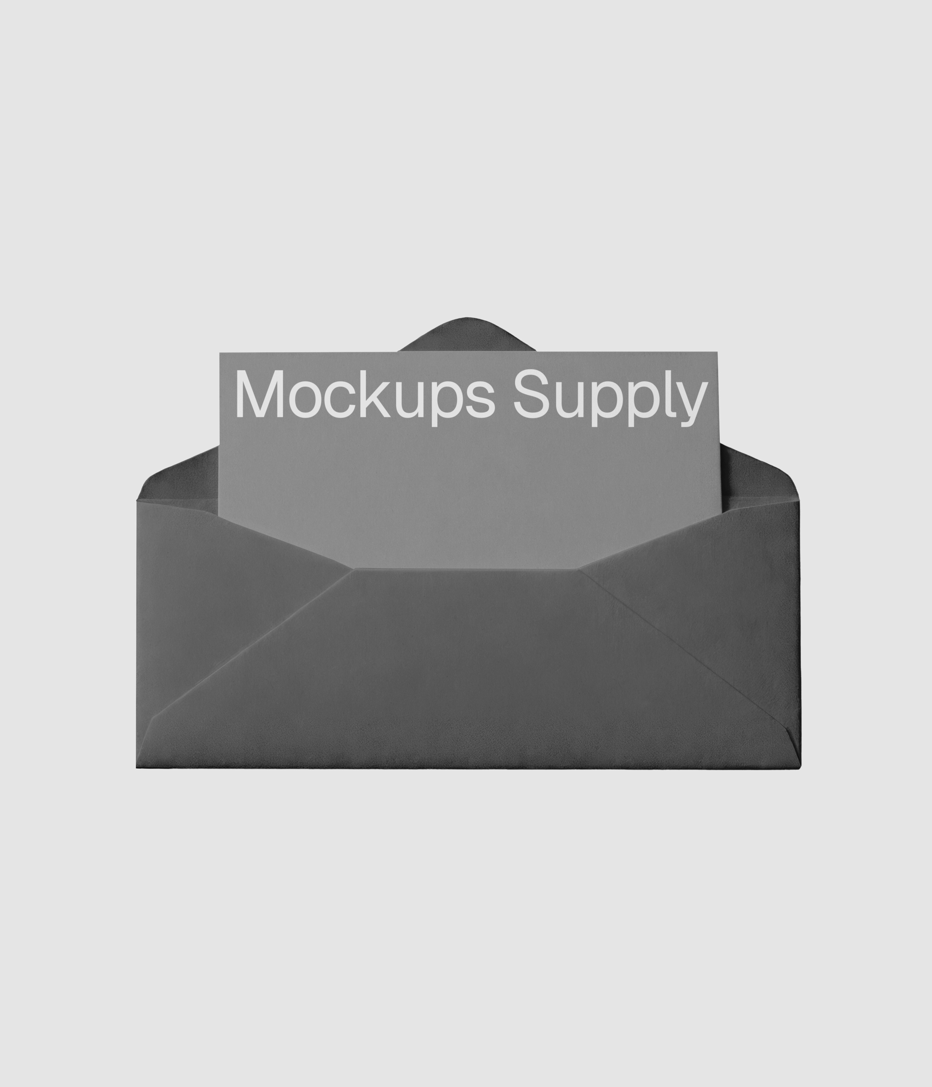 Envelope with letter mockup download PSD on Mockups Supply