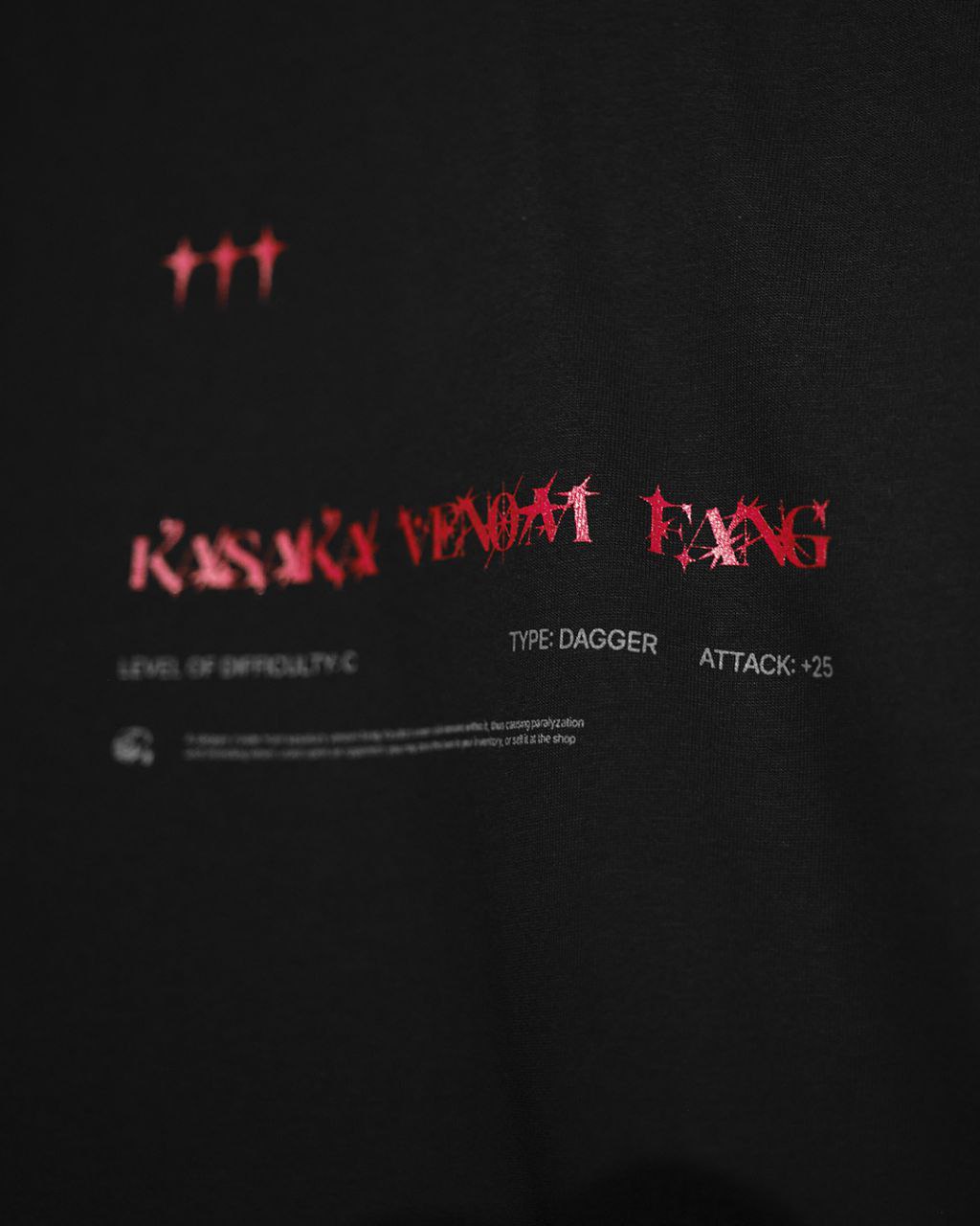 Venomous Blade / Kasaka’s Venom Fang - Solo Leveling Inspired Oversized Tee