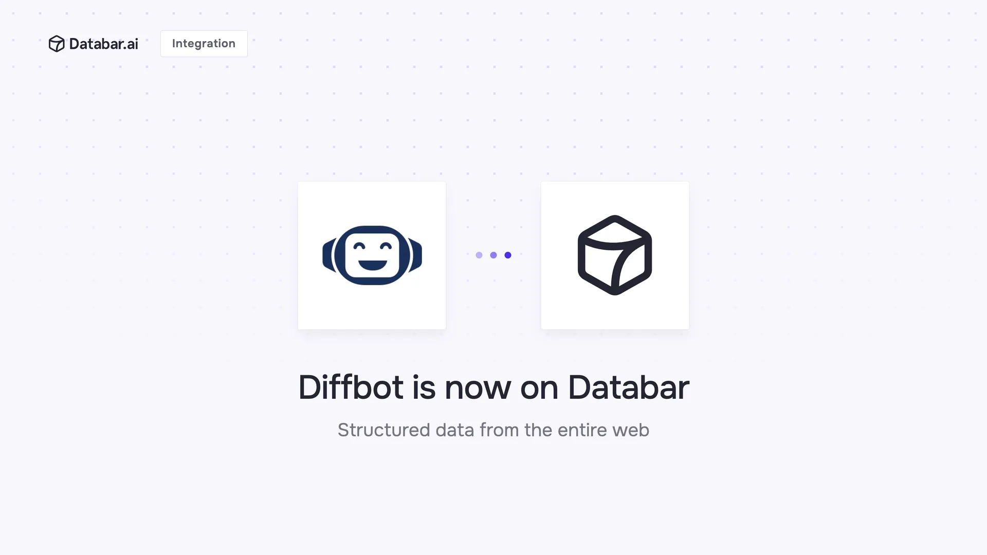Diffbot is now on Databar — integration announcement
