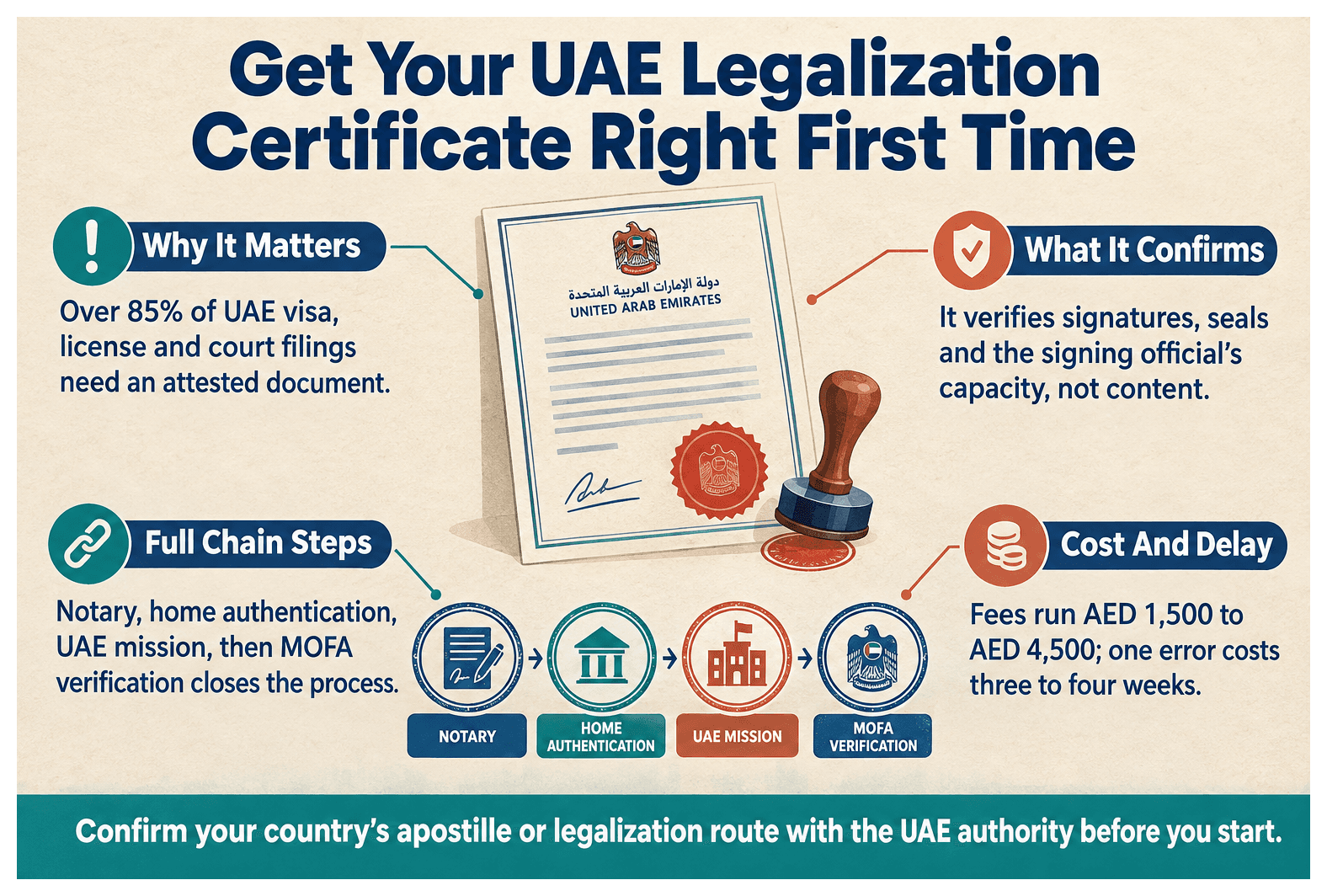 Infographic: What Is a Legalization Certificate and How to Get One in the UAE