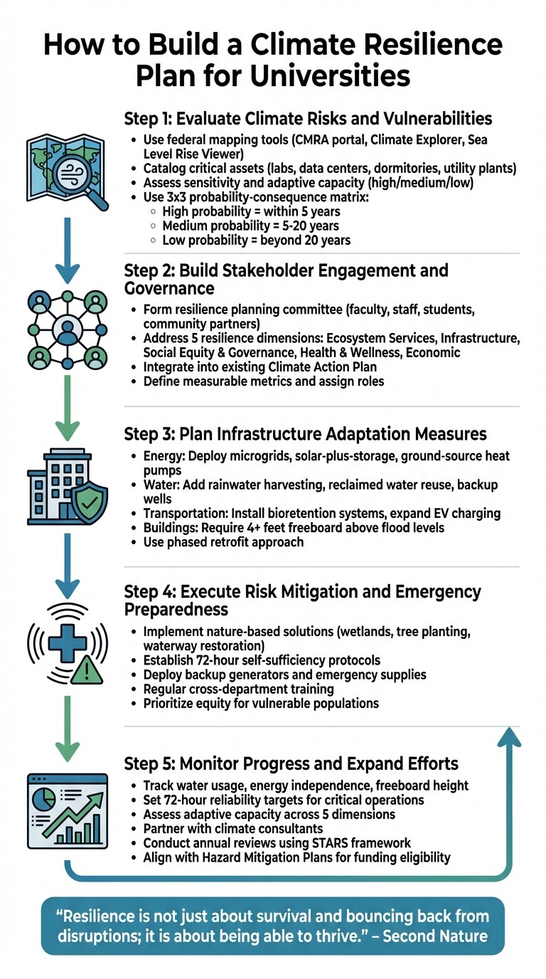 5-Step Climate Resilience Plan for Universities
