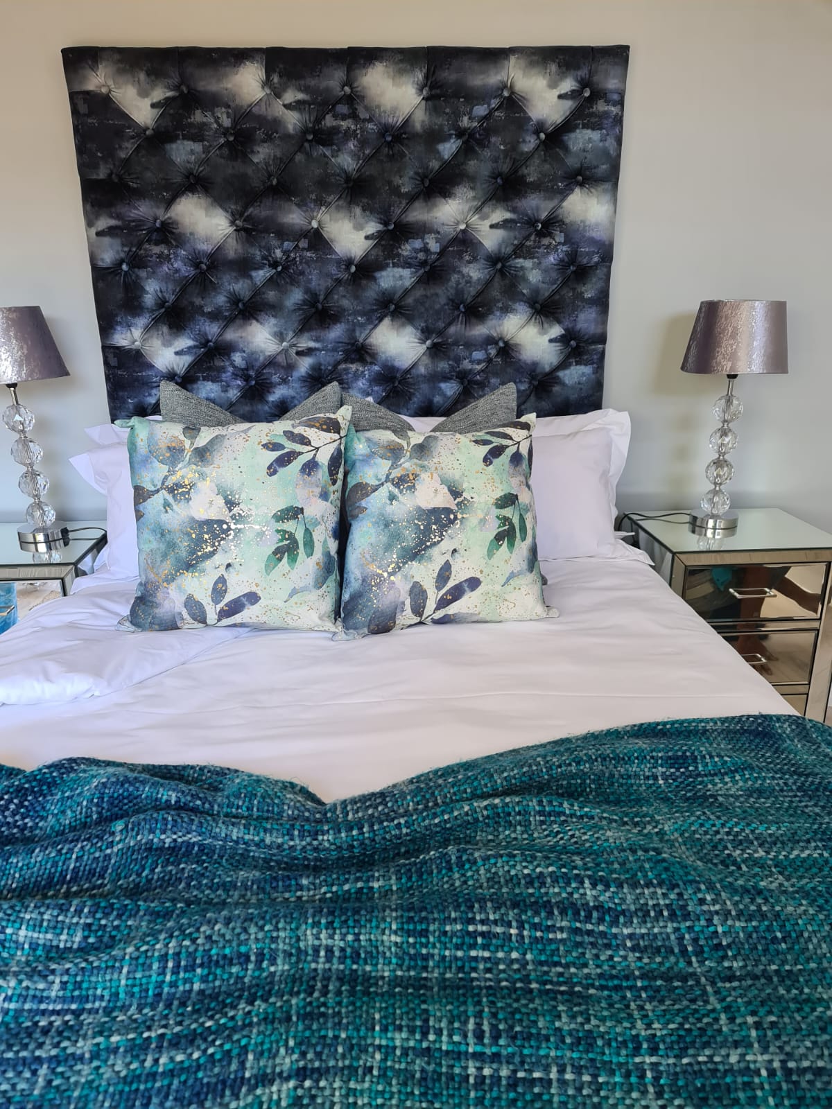 deep-buttoned-headboard-revamp, stlish-recovered-bedbase