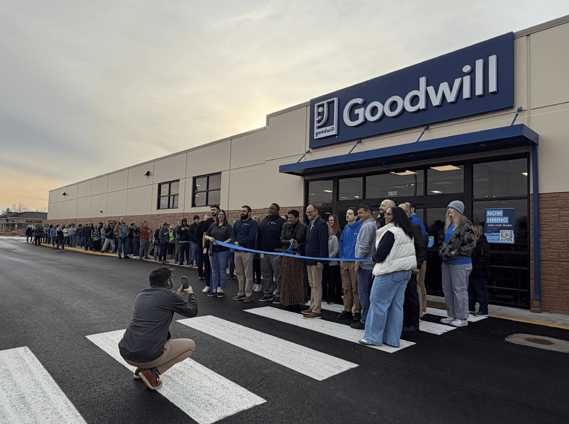 ribbon cutting goodwill opening ceremony