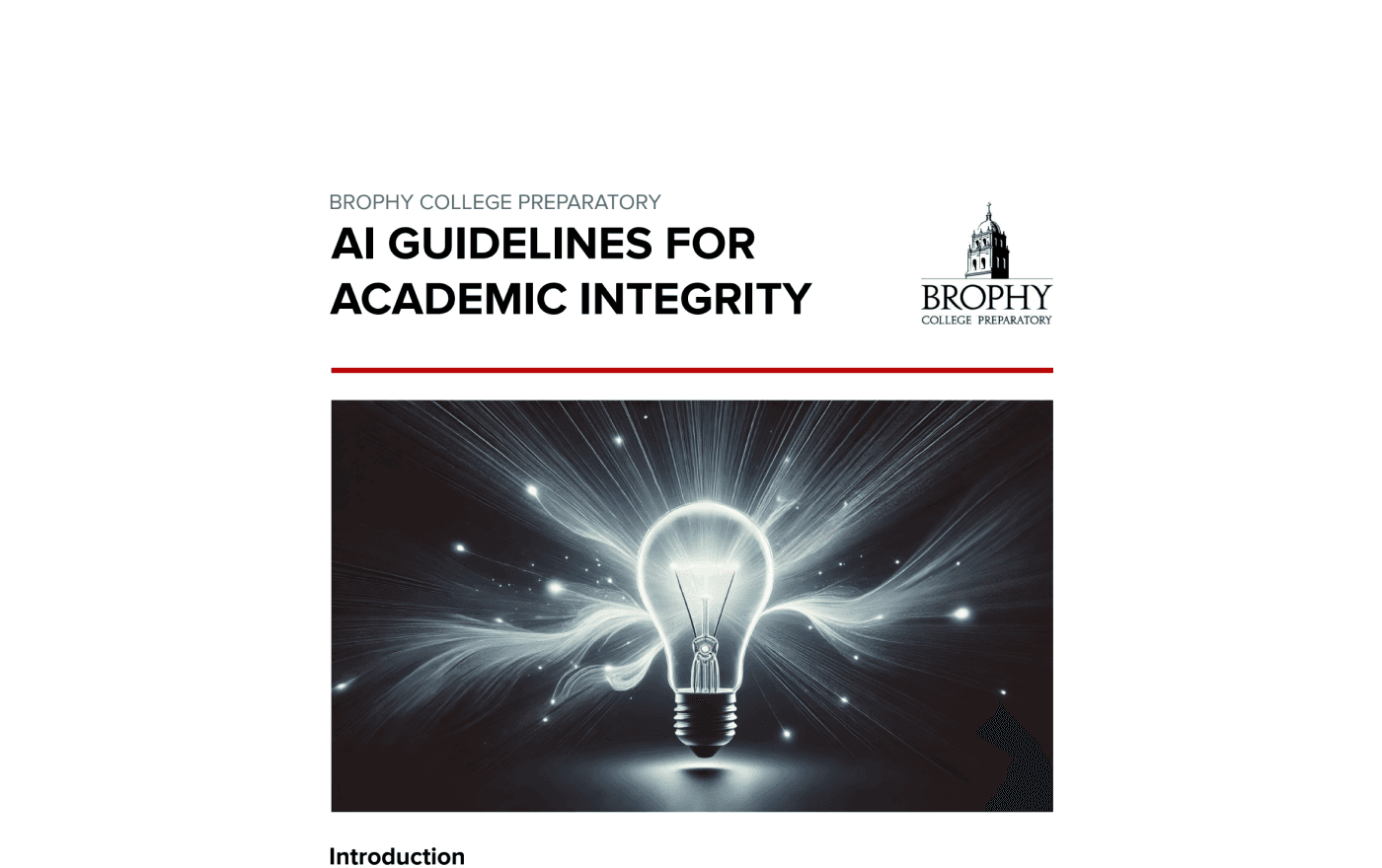 Brophy Prep AI Guidelines preview