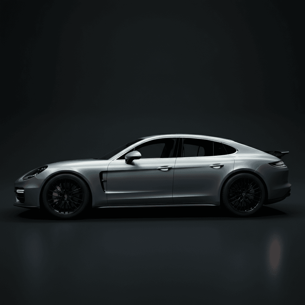 Silver Porsche