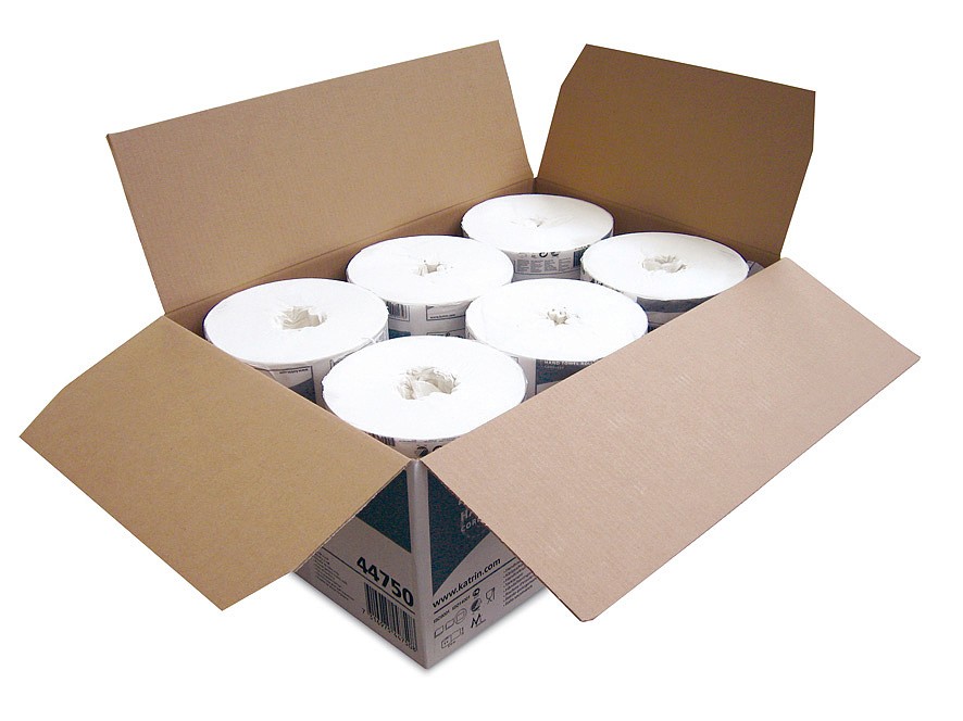 Swirl Zugband Müllbeutel Box mit 35 Zugbandrollen. Gelbe Box mit Aufdruck, 20 Liter Beutel. 