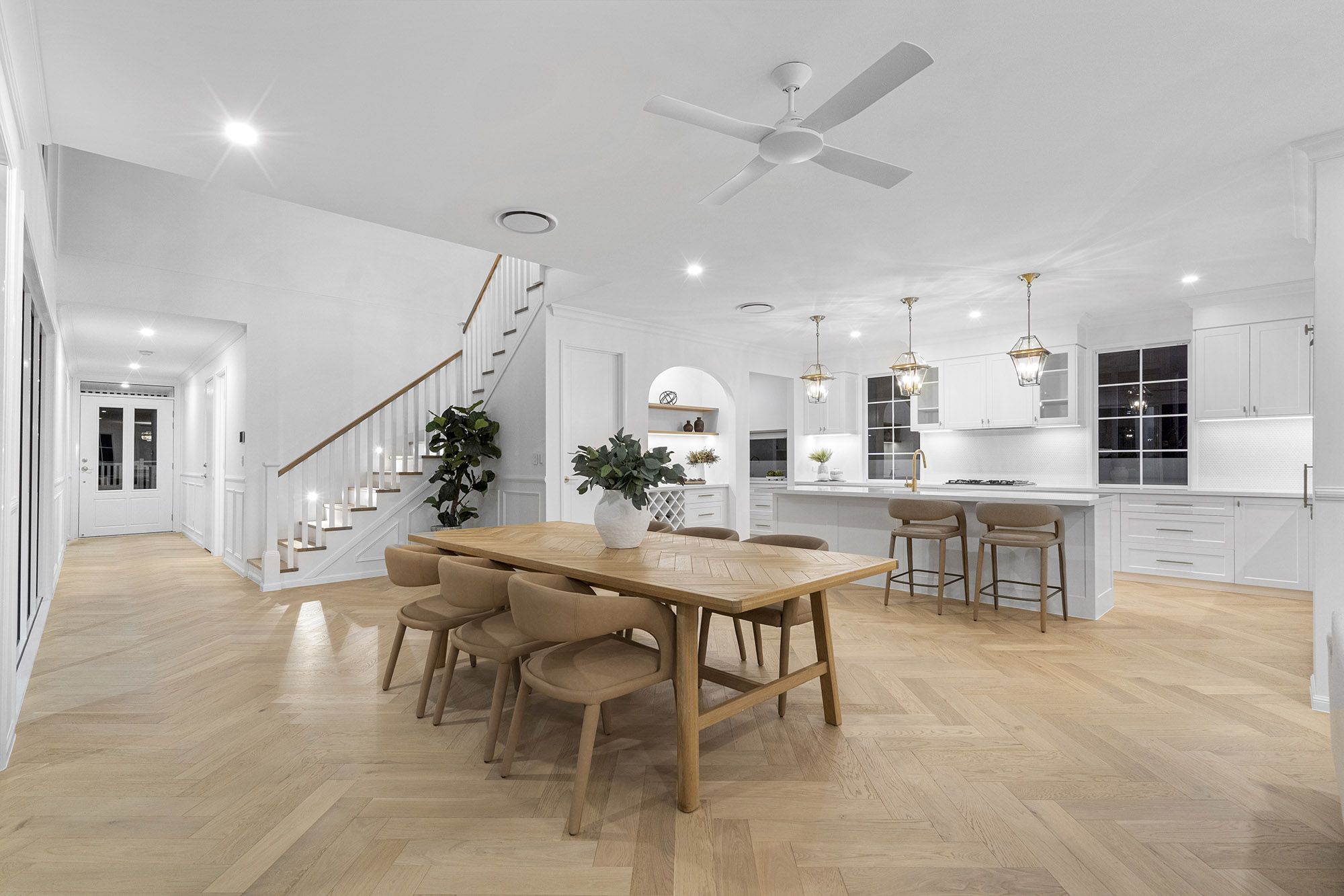 Front facade of Jacaranda House in. Brisbane