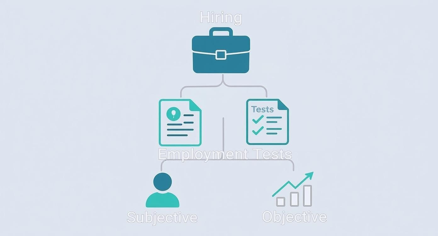 Infographic about test for employment