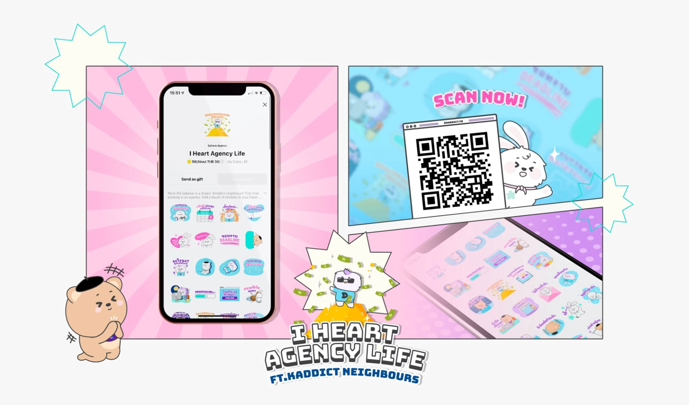 KAddict Case Study - Line Sticker