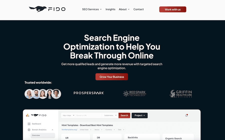 Fido seo screenshot