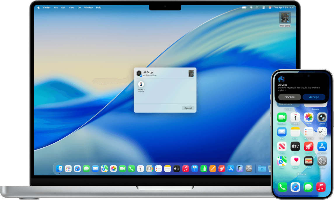 Airdrop photo to Mac