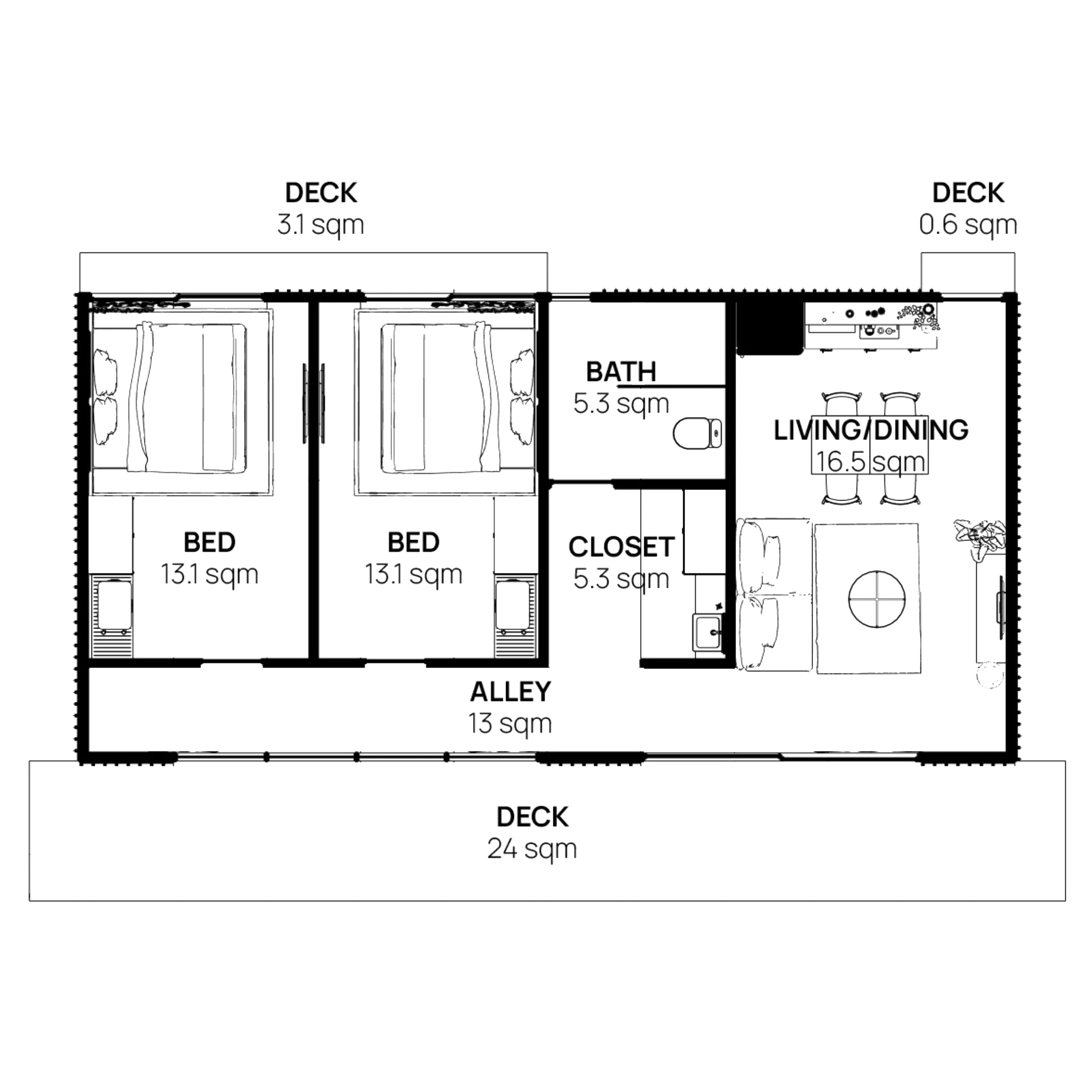 Floorplan ergahuts