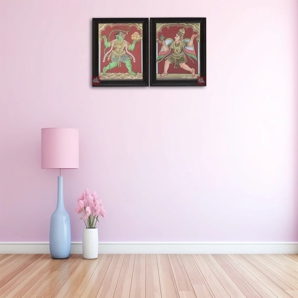 garudan tanjore painting