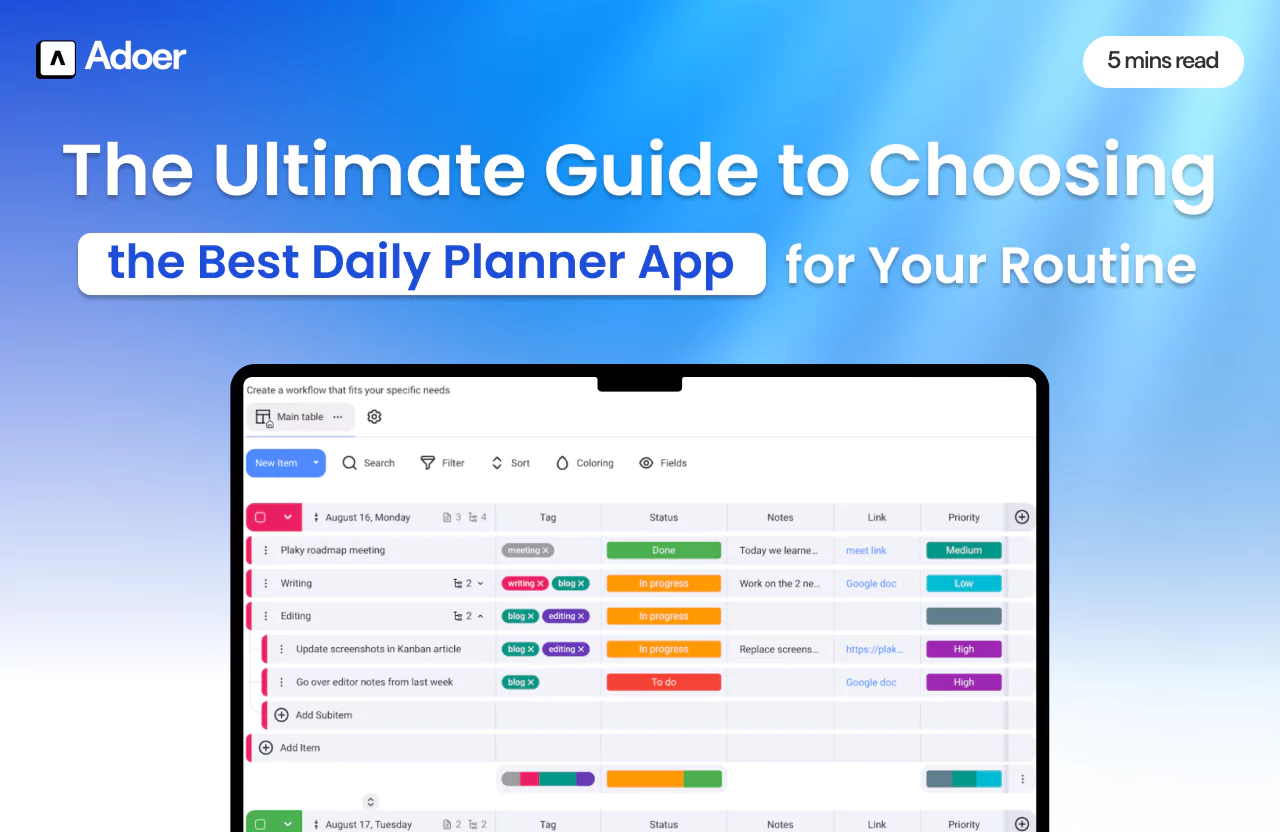 best daily planner app