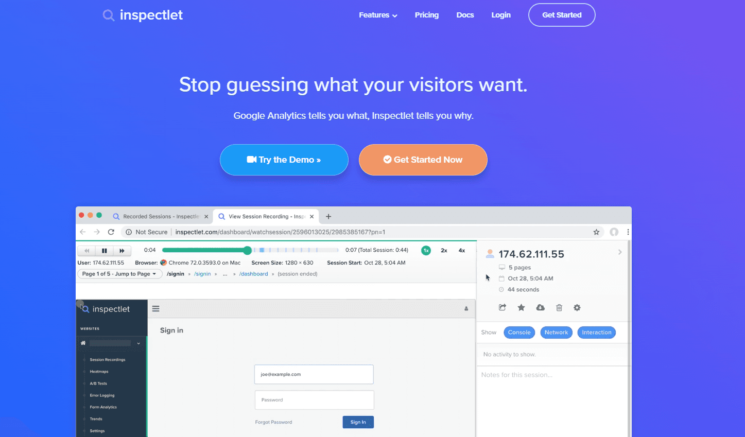 Inspectlet