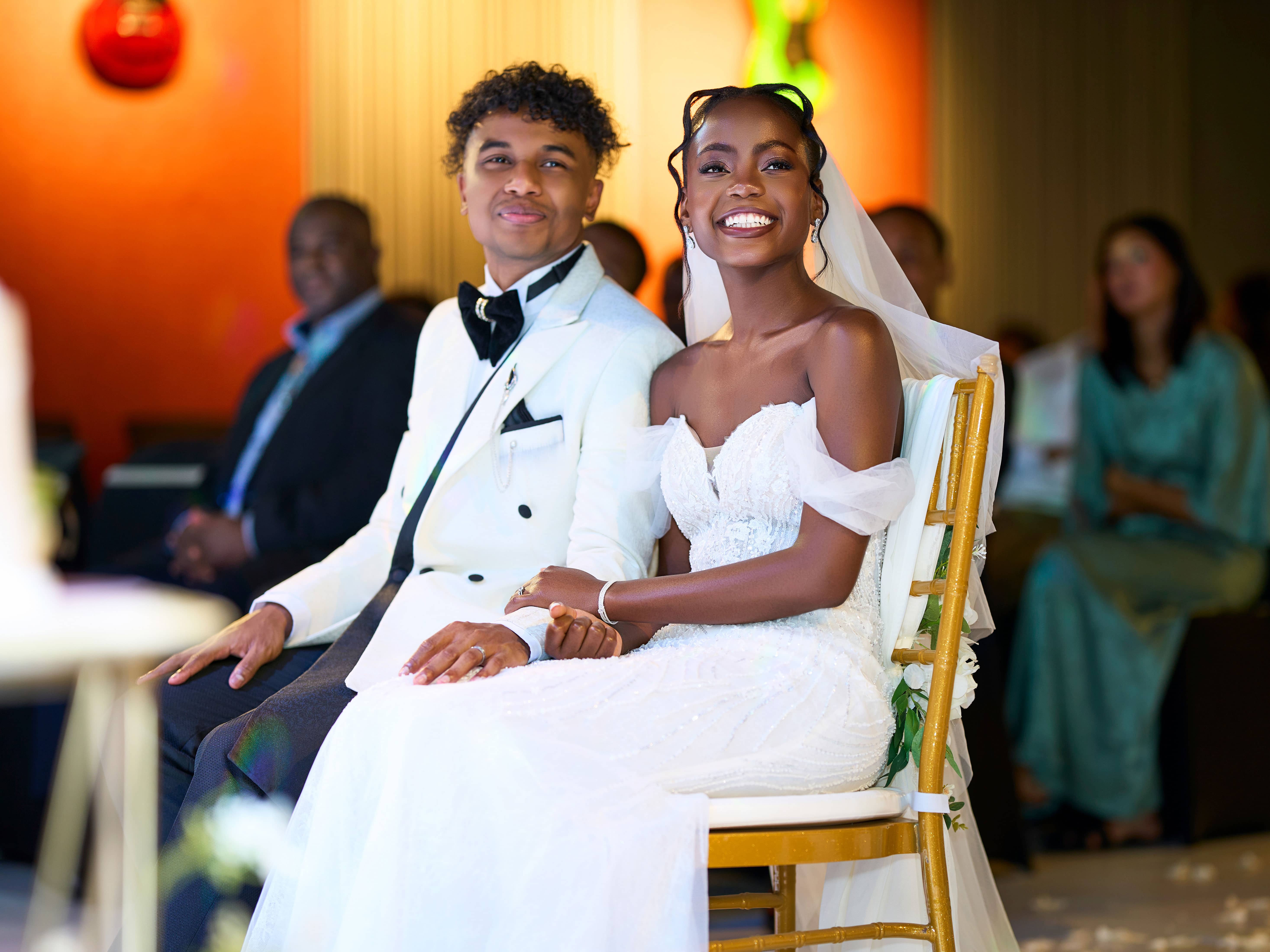 Black and white photo of man posing on camera