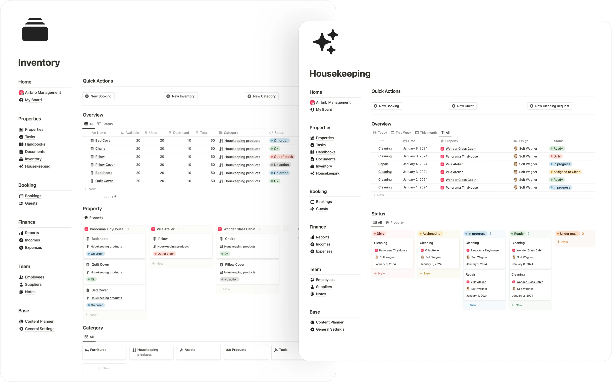 Notion Airbnb Management