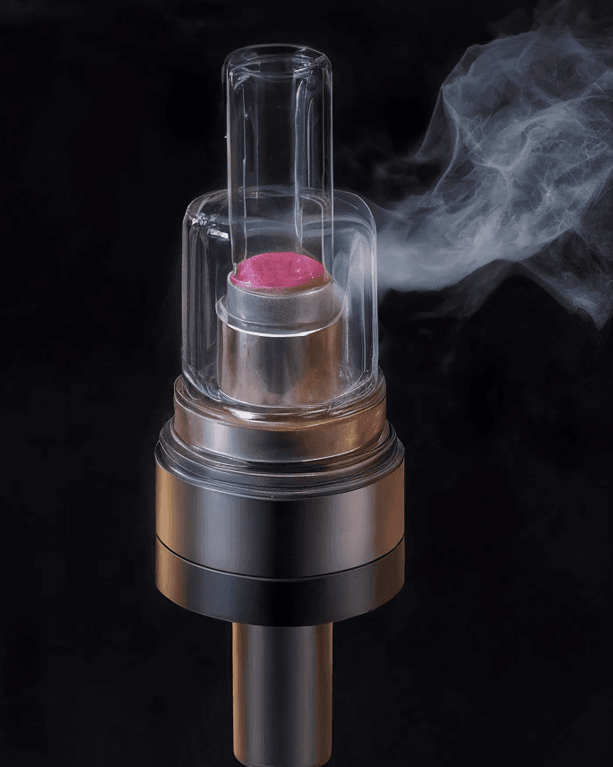 Vape formulations: atomizer releasing smoke