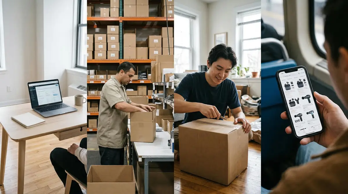 Packing product for dropshipping