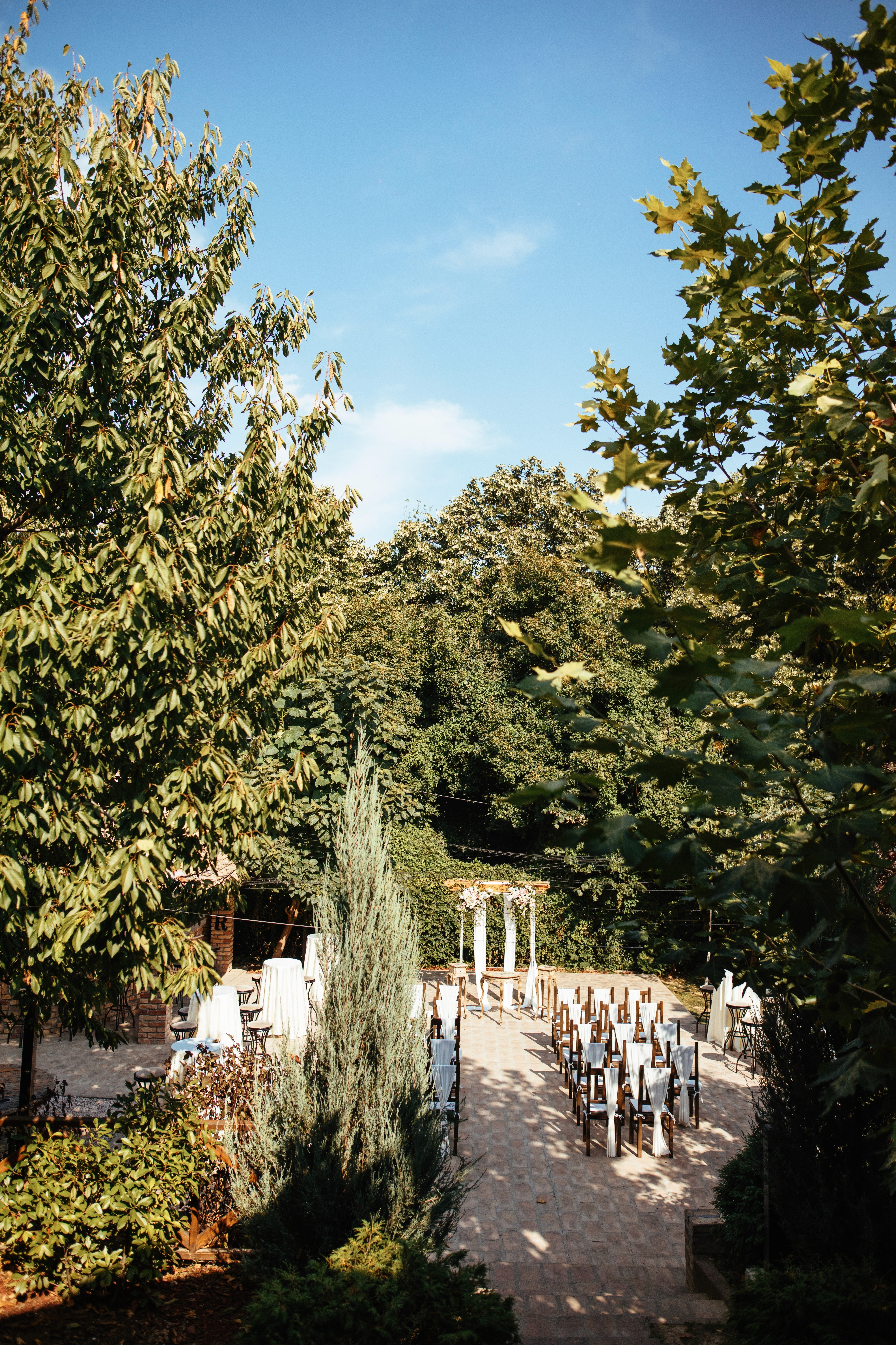 Outdoor wedding forest