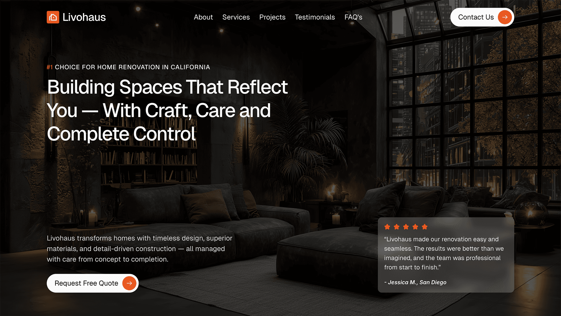 Livohaus Framer template