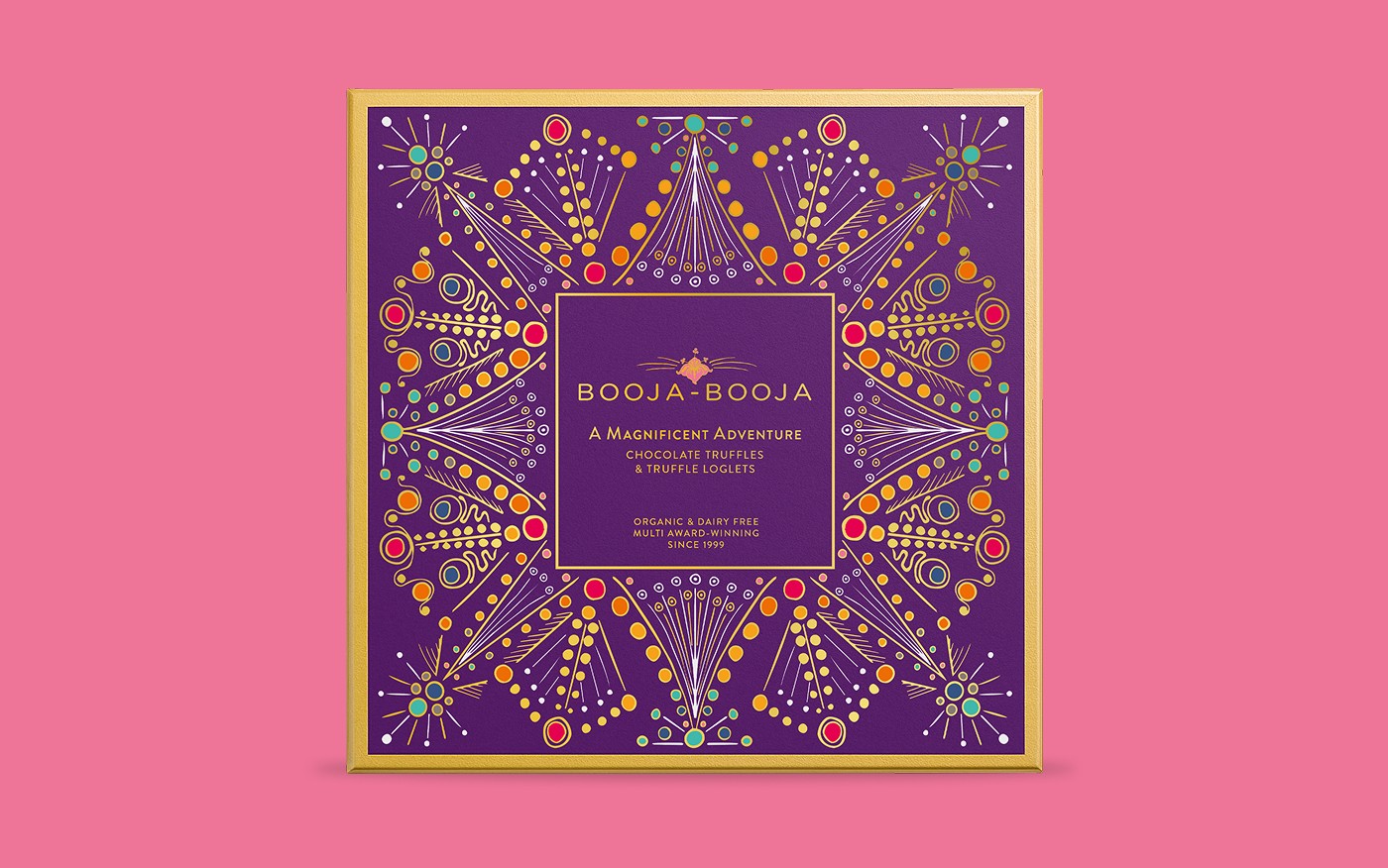 Booja-Booja A Magnificent Adventure packaging design in the UK
