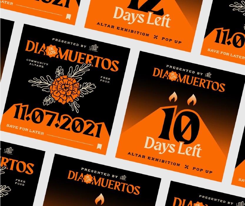 LOUD For Tomorrow Dia De Los Muertos Design and Illustration