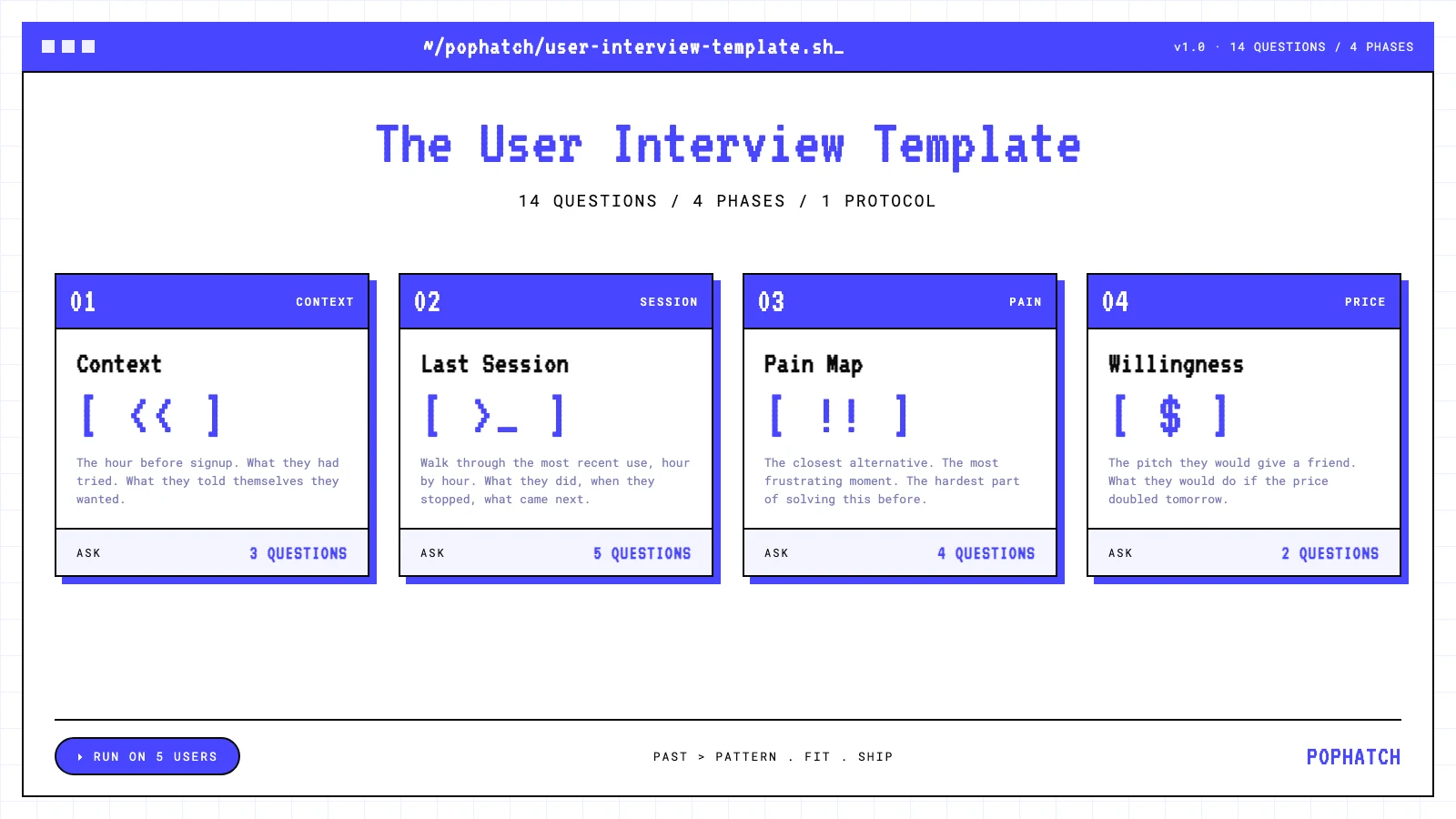user interview template