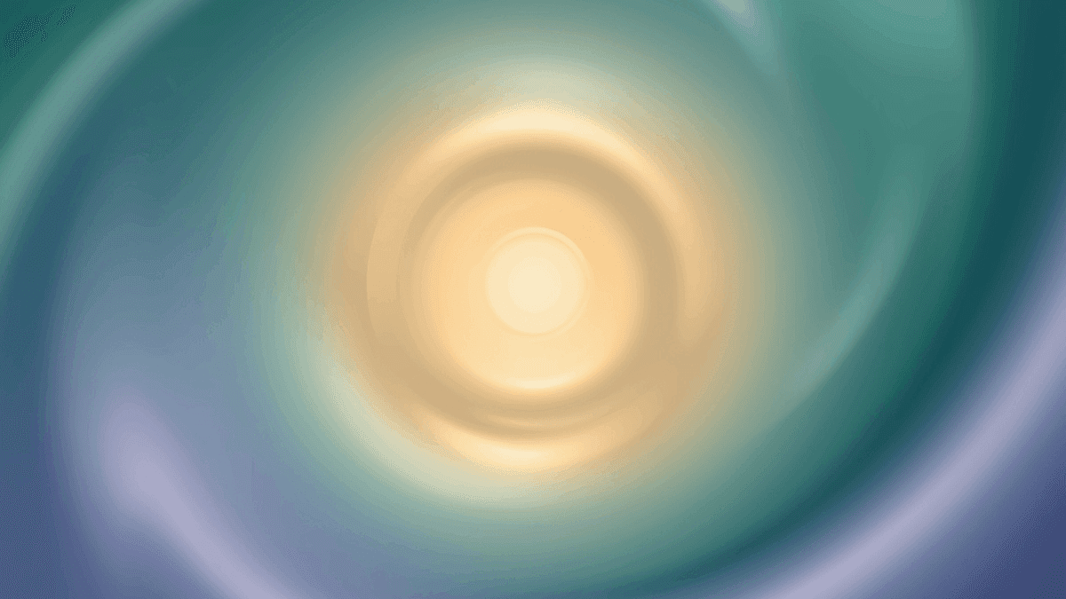 Abstract visual of calm focus and confidence, symbolized by a radiant golden light, representing a mind prepared for a presentation.