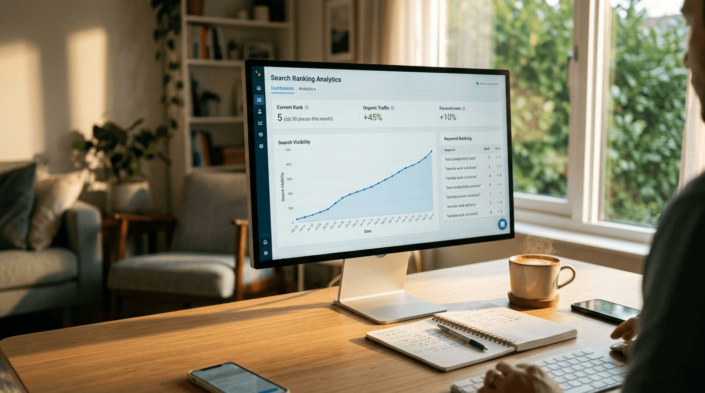 Search ranking improvement analytics for online listings