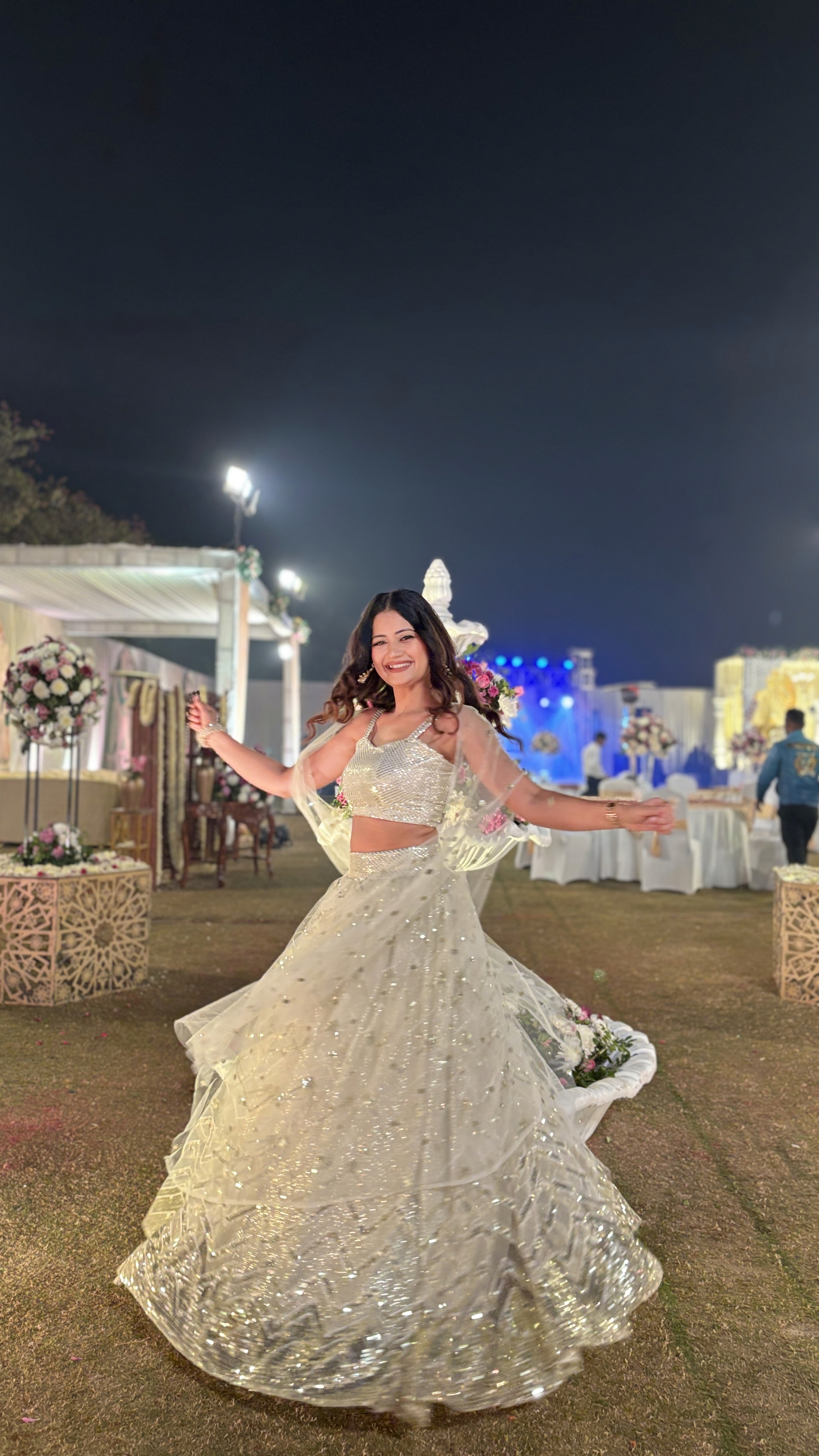 Almas Khan leading the rituals at the wedding event