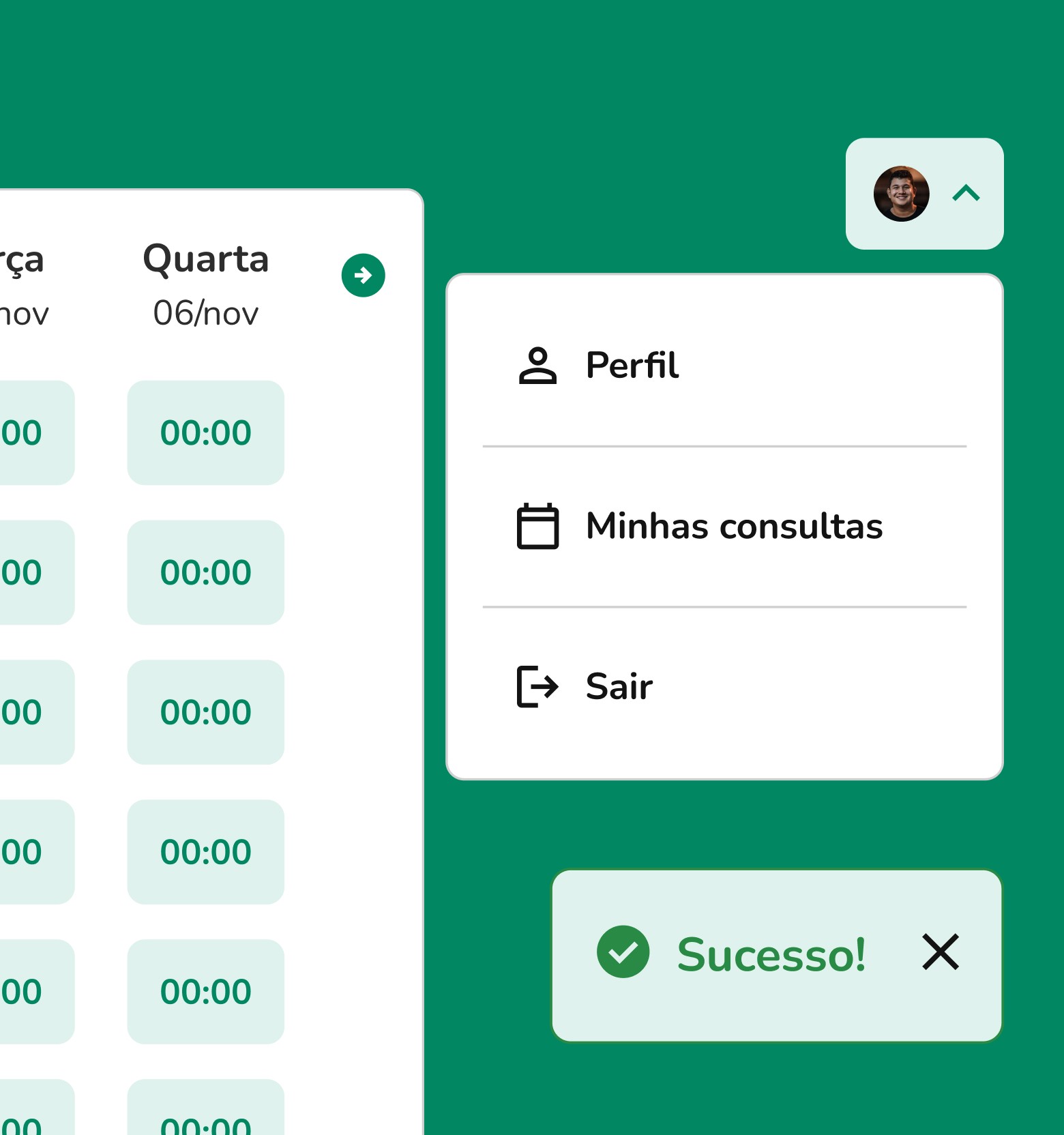 Exemplos de elementos de interface
