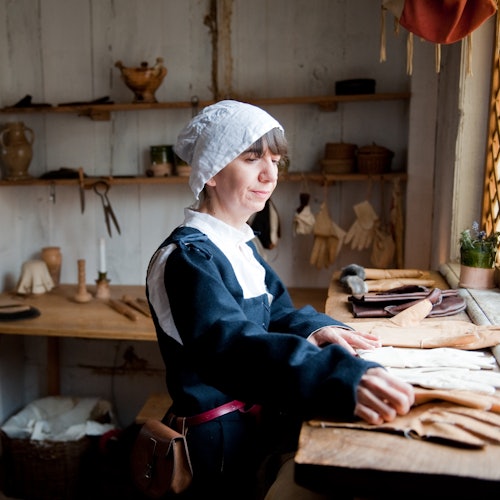 Glovers Workshop im Geburtsort