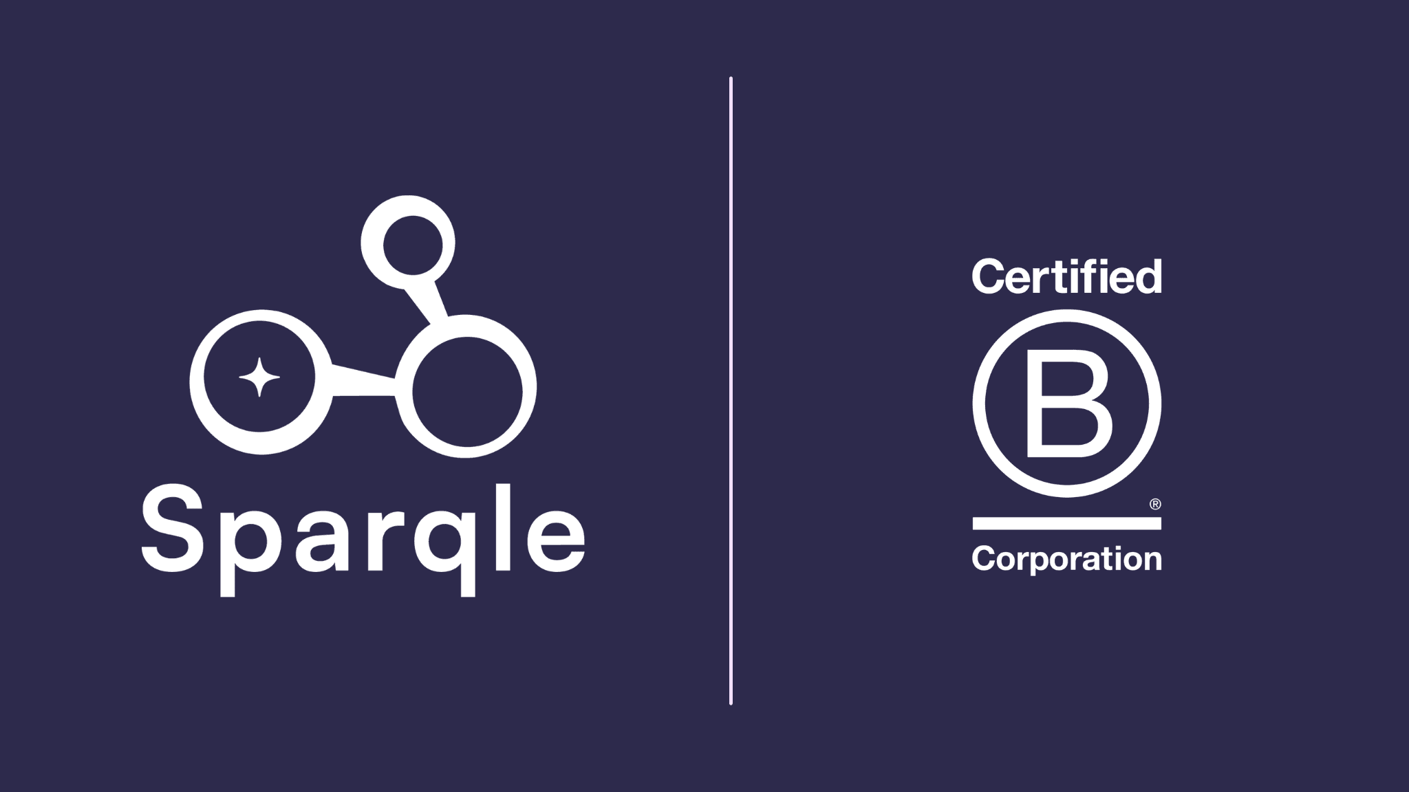 Sparqle and B Corp logo