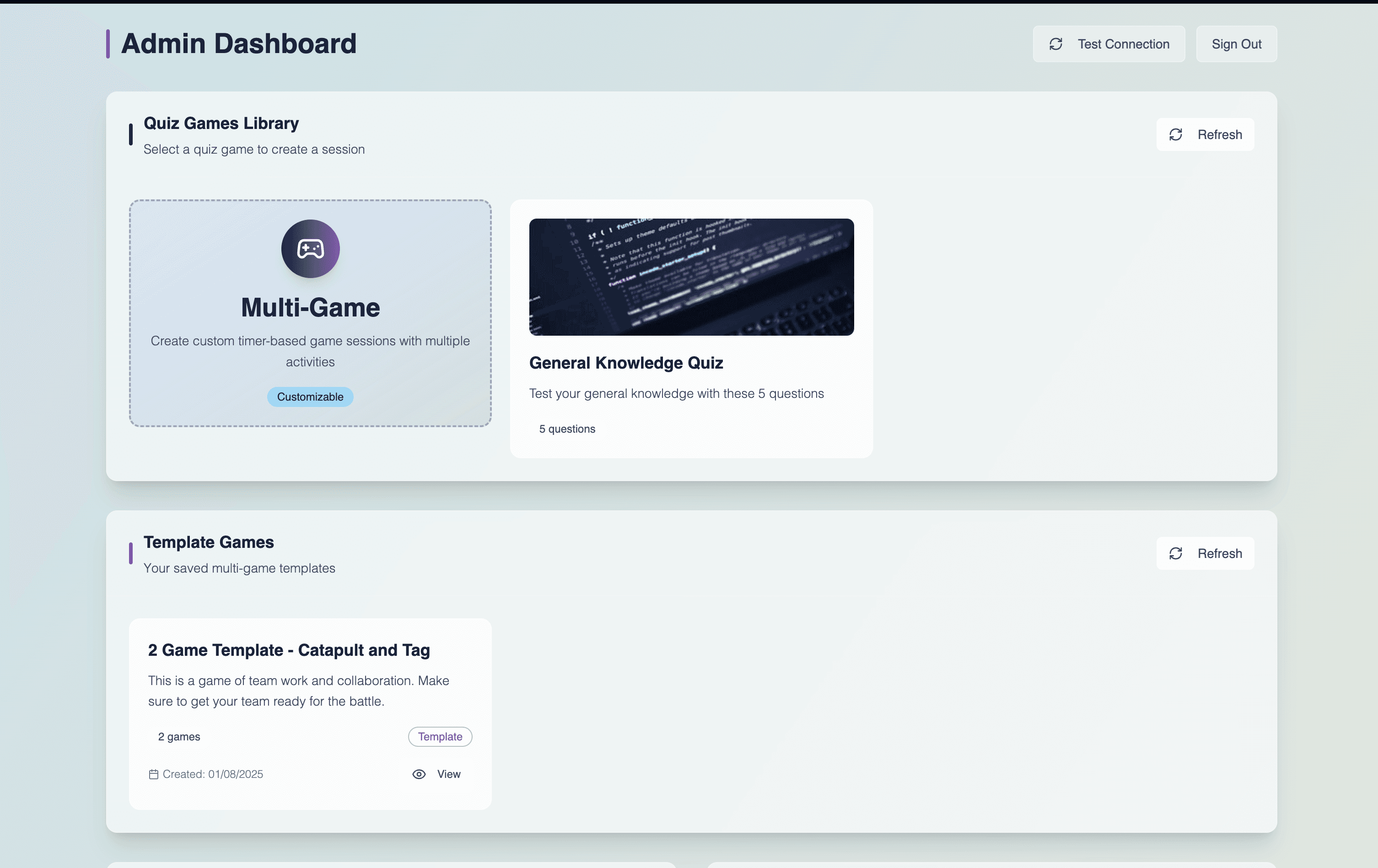 Thrive Us Event Manageemtnt App Dashboard