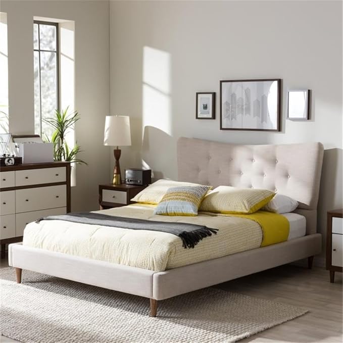 The hannah platform bed blends modern aesthetics with practical design for any setting.