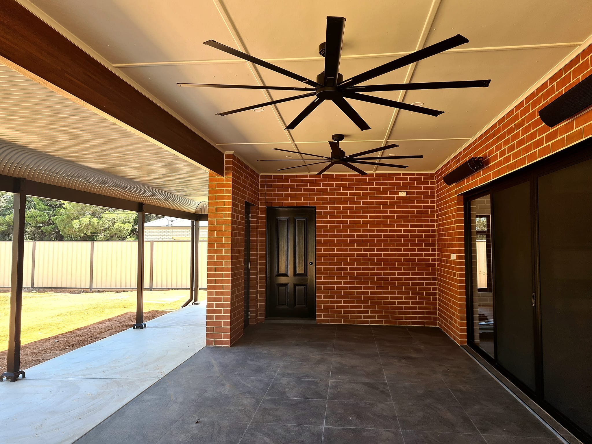 Modern house with wood and stone exterior