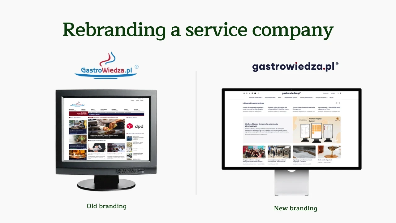 Rebranding a service company