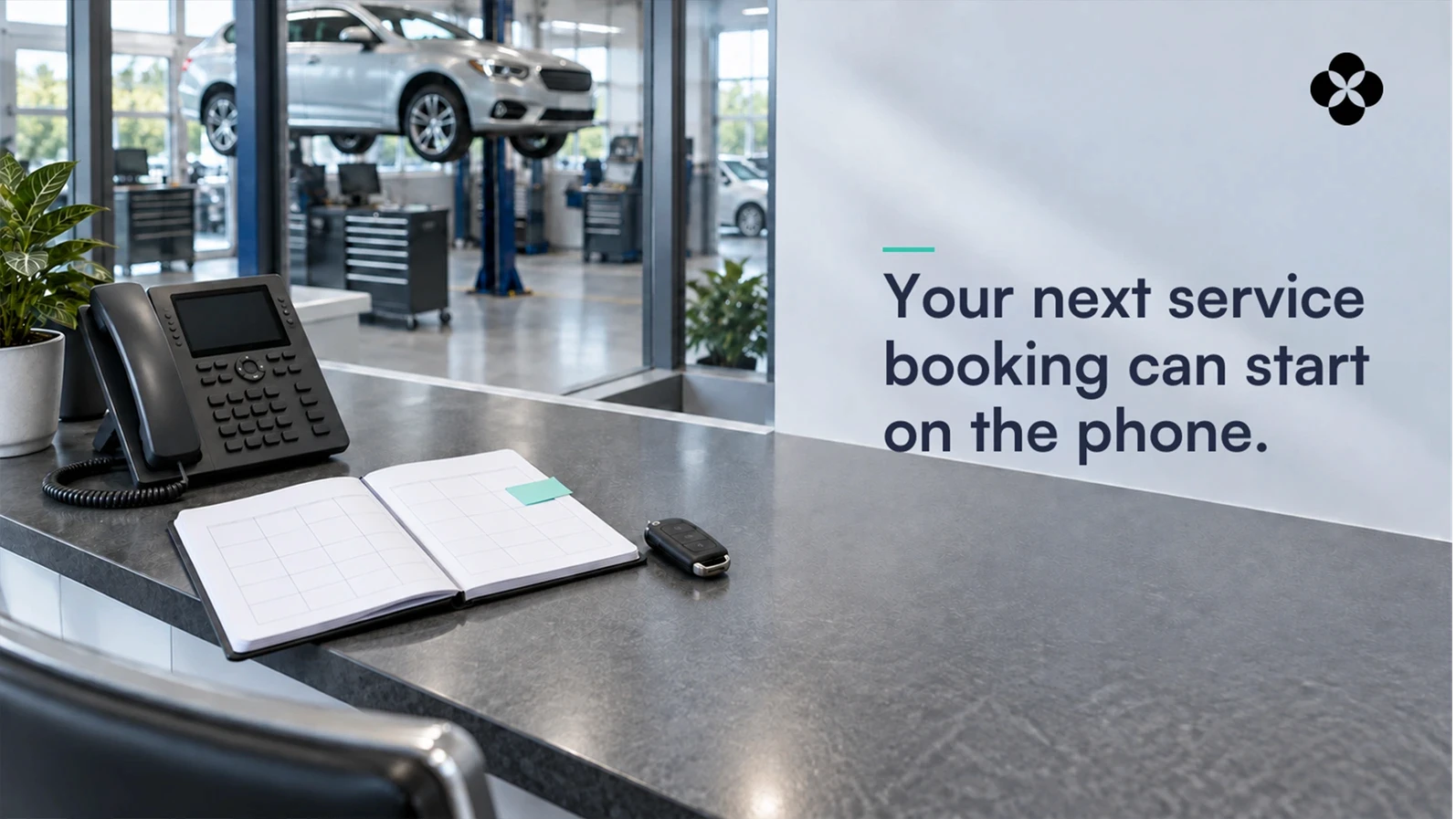 your next service booking can start on the phone