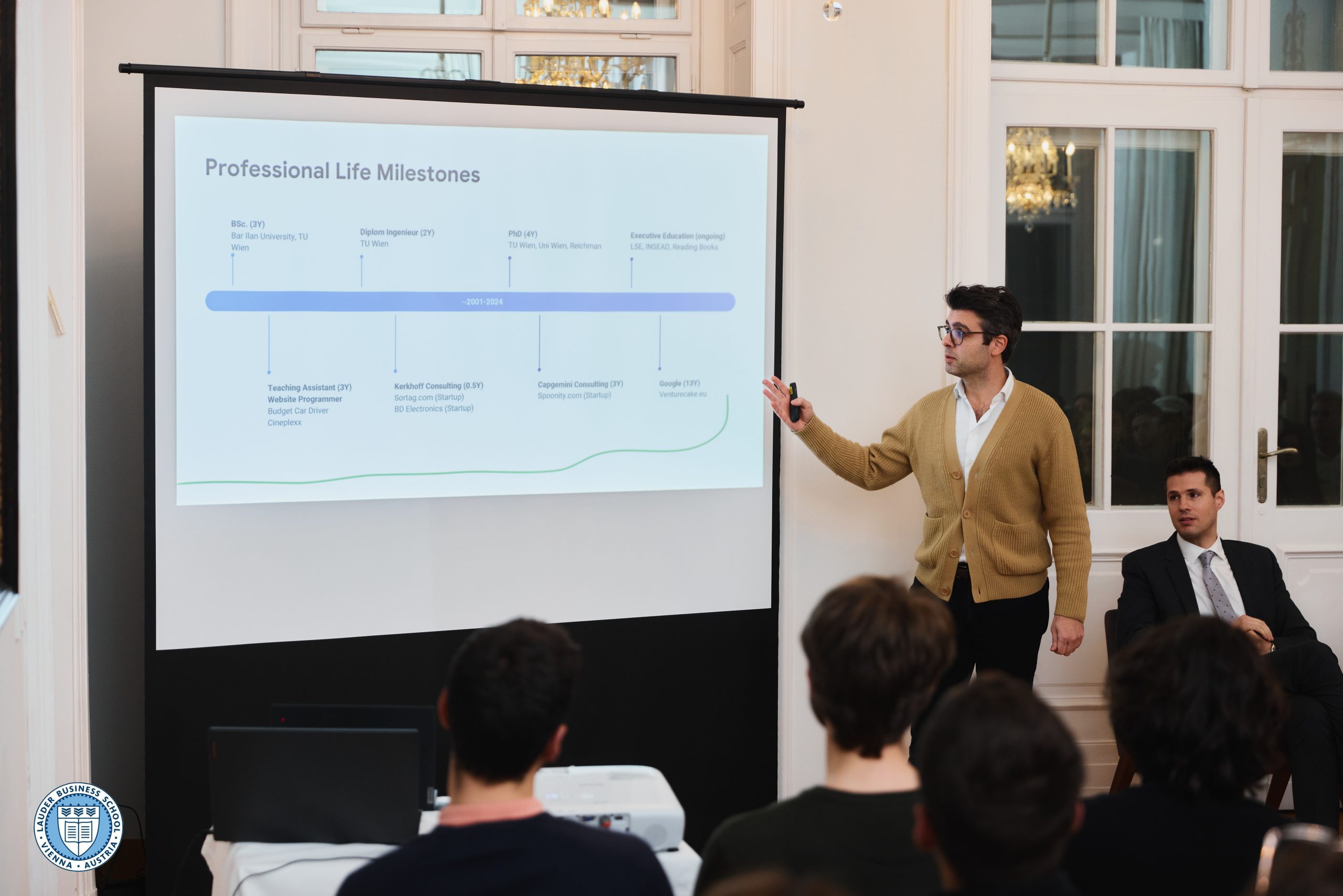  Dr. Omri Bergman, Head of Strategy & Operations for Central and Eastern Europe at Google, and Guest lecturer at LBS talks to LBS student
