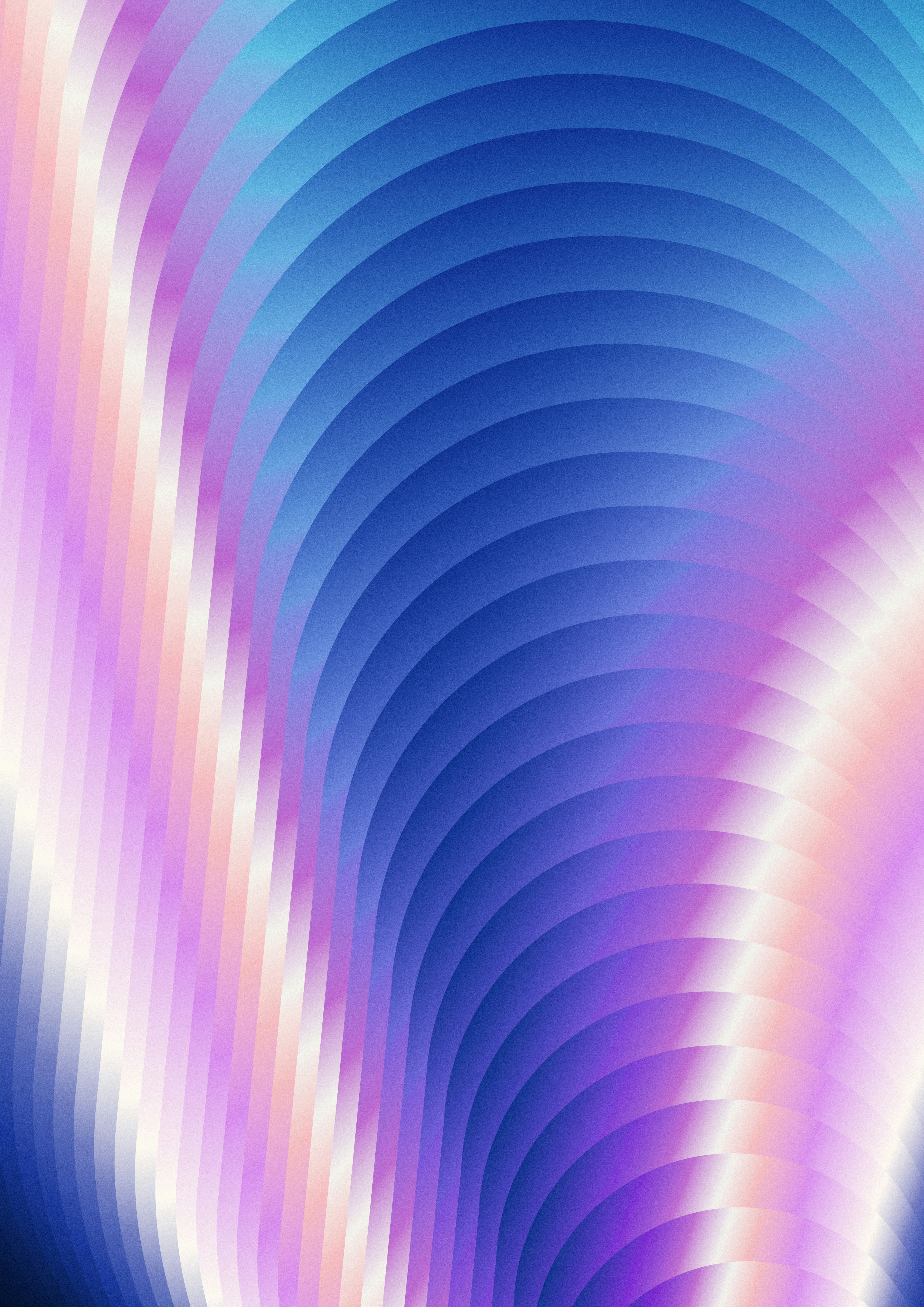 Abstract blue and pink curved lines pattern
