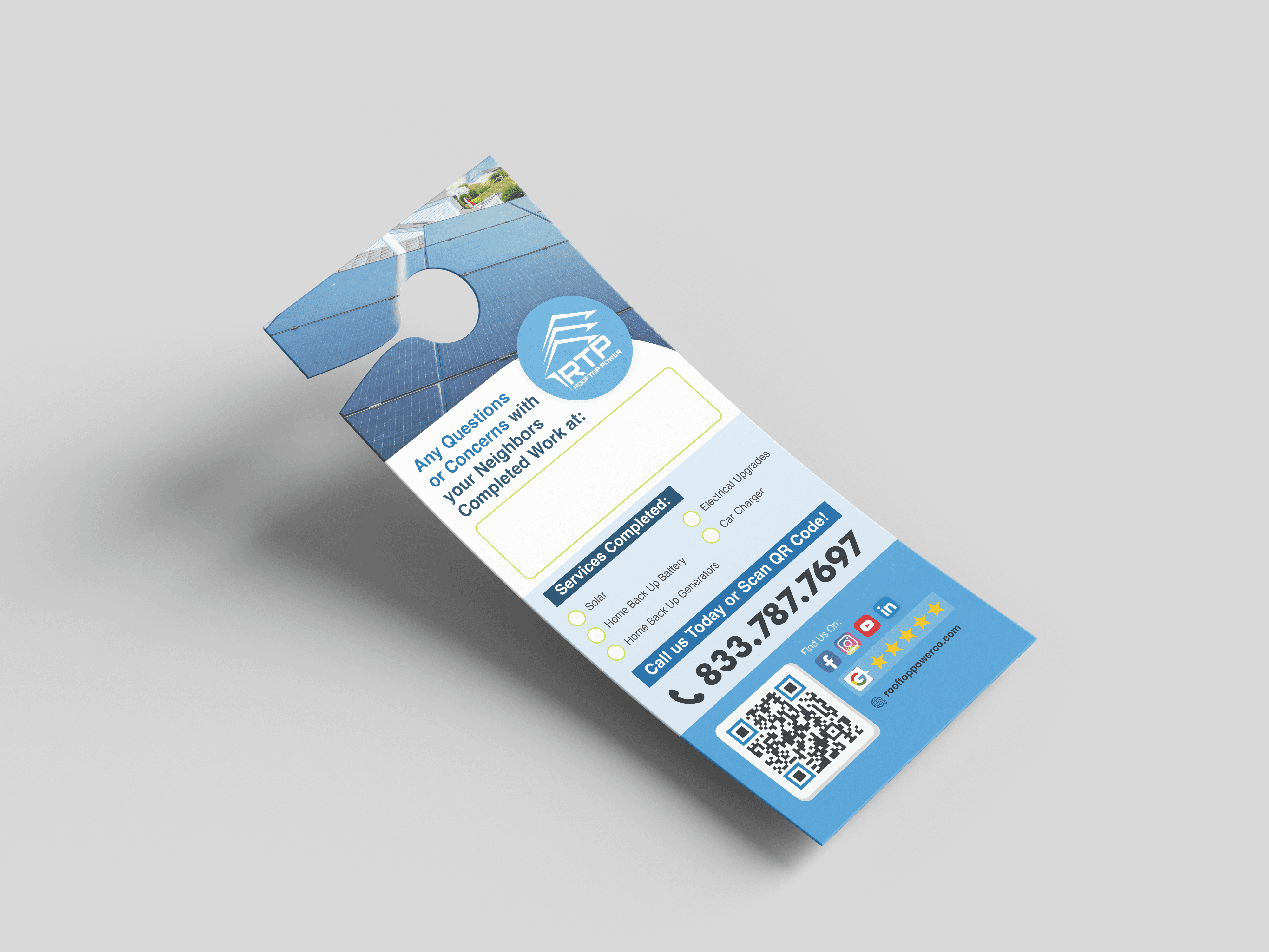 Rooftop Power Door Hanger