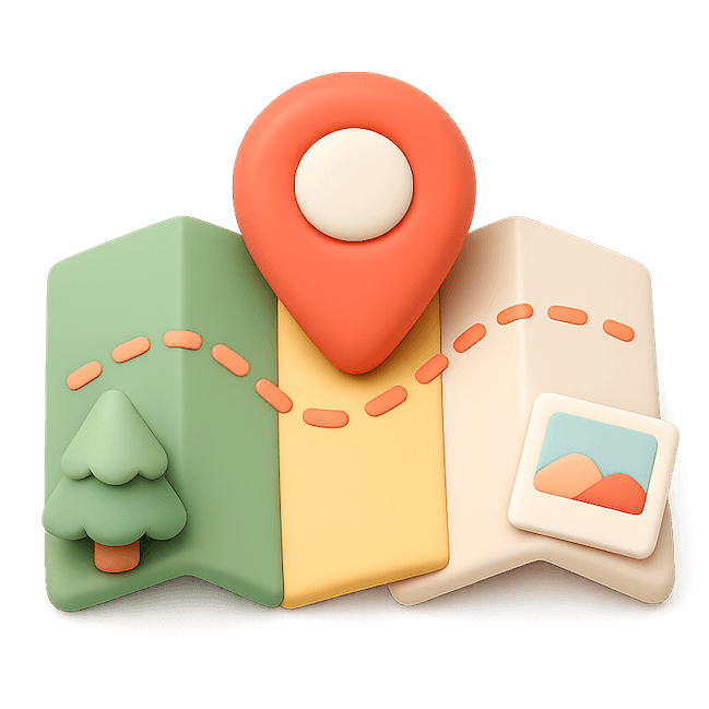 A map with map-pin