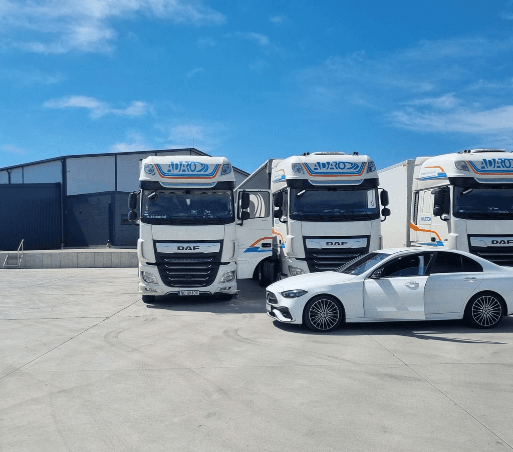 Magazyn i składowanie ładunków oraz ciężarówka do przewozu wielkogabarytowych ładunków